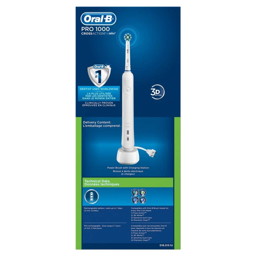 Oral-B Pro 1000 Power Rechargeable Electric Toothbrush Review