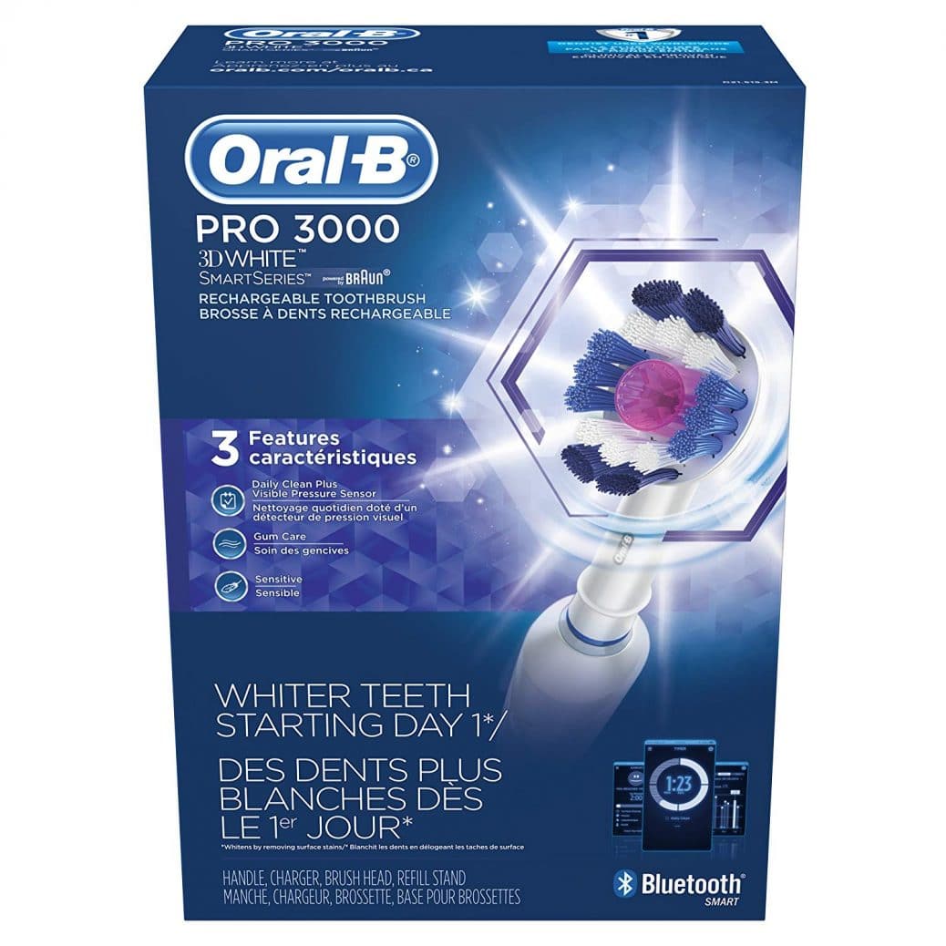 Oral-B Pro 3000 Electric Power Toothbrush with Bluetooth Connectivity